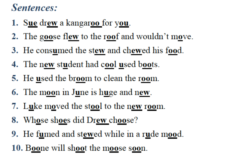 X-page 8 The Vowel  U  In Words And Sentences - Corporate Speech 